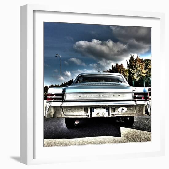 Rear View of Vintage Automobile in America-Salvatore Elia-Framed Photographic Print