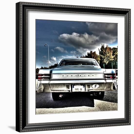 Rear View of Vintage Automobile in America-Salvatore Elia-Framed Photographic Print