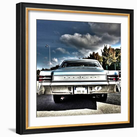 Rear View of Vintage Automobile in America-Salvatore Elia-Framed Photographic Print