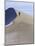 Rear View of Woman Running Up a Sand Dune-null-Mounted Photographic Print