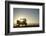 Rear View of Young Couple in Pick-Up Truck Parked in Front of Ocean Enjoying Sunset-Nosnibor137-Framed Photographic Print