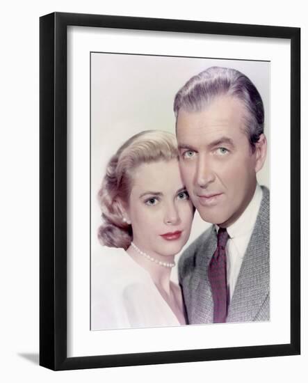 REAR WINDOW, 1954 directed by ALFRED HITCHCOCK Grace Kelly and James Stewart (photo)-null-Framed Photo