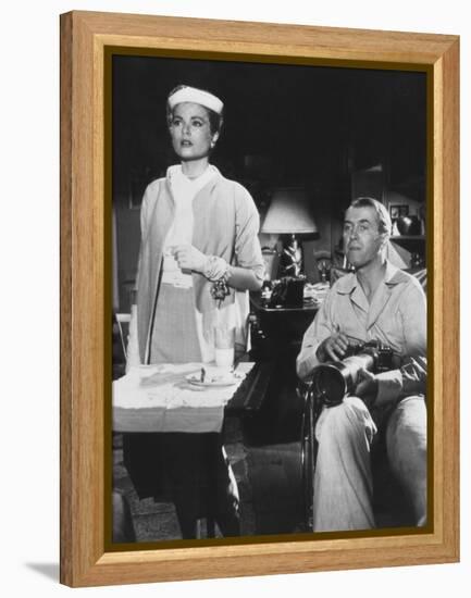 Rear Window, from Left: Grace Kelly, James Stewart, 1954-null-Framed Stretched Canvas