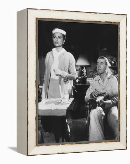 Rear Window, from Left: Grace Kelly, James Stewart, 1954-null-Framed Stretched Canvas