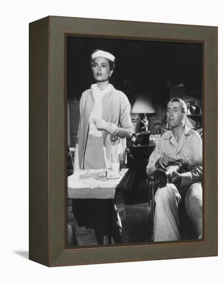 Rear Window, from Left: Grace Kelly, James Stewart, 1954-null-Framed Stretched Canvas