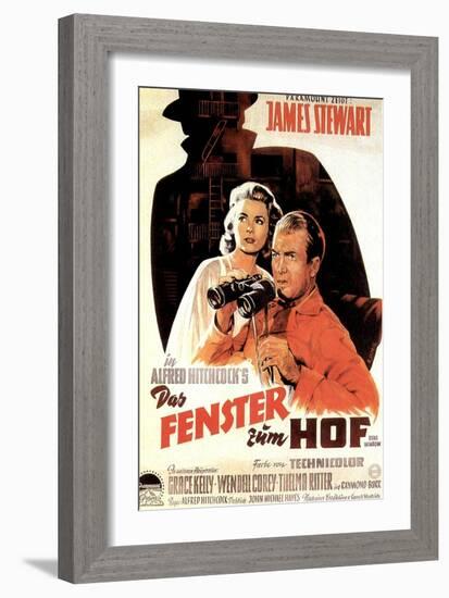 Rear Window, from Left, Grace Kelly, James Stewart, 1954-null-Framed Art Print