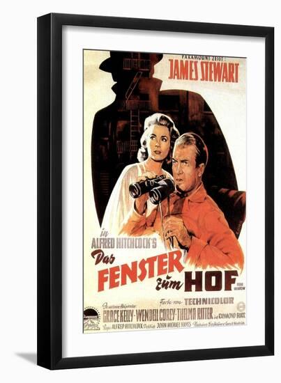 Rear Window, from Left, Grace Kelly, James Stewart, 1954-null-Framed Art Print