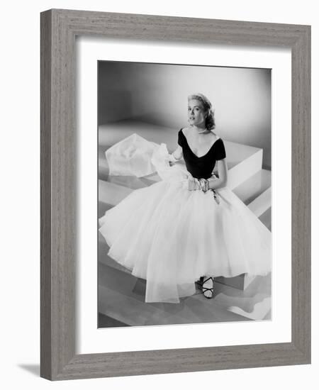 Rear Window, Grace Kelly in Publicity Shot, 1954-null-Framed Photo