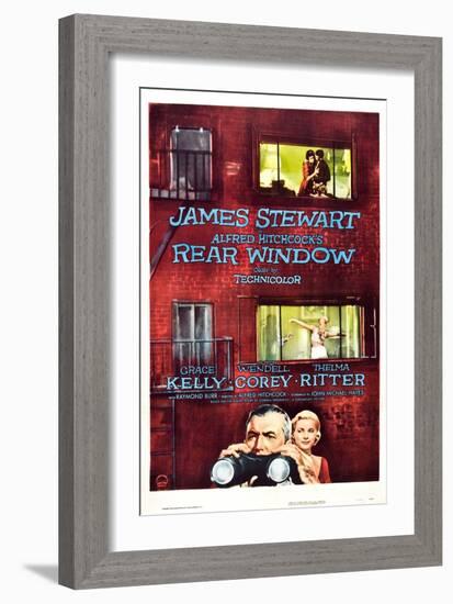 Rear Window, Grace Kelly, James Stewart, 1954-null-Framed Art Print