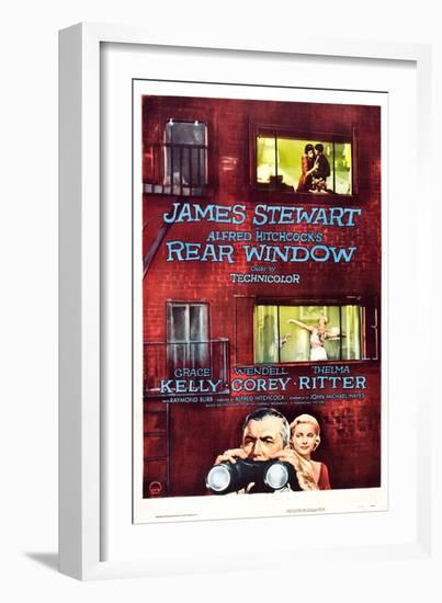 Rear Window, Grace Kelly, James Stewart, 1954-null-Framed Art Print