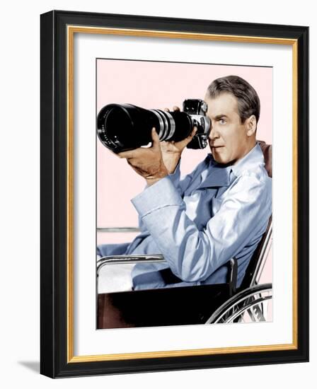 Rear Window, James Stewart, 1954-null-Framed Photo