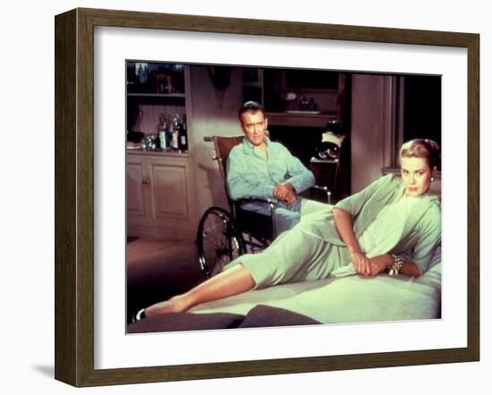 Rear Window, James Stewart, Grace Kelly, 1954-null-Framed Photo