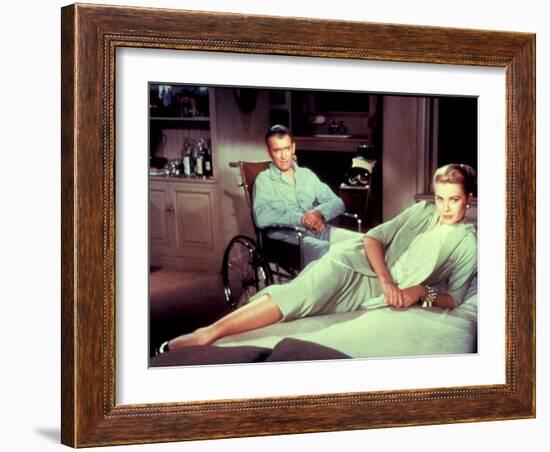 Rear Window, James Stewart, Grace Kelly, 1954-null-Framed Photo