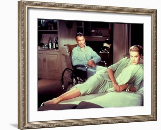 Rear Window, James Stewart, Grace Kelly, 1954-null-Framed Photo