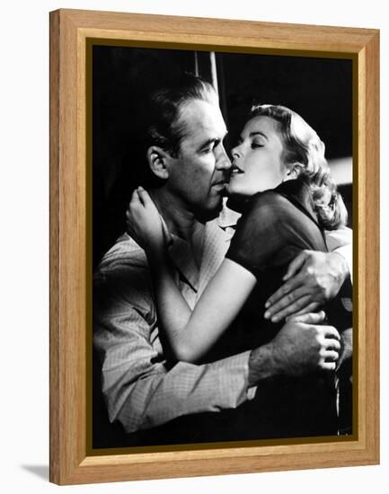 Rear Window, James Stewart, Grace Kelly, 1954-null-Framed Stretched Canvas