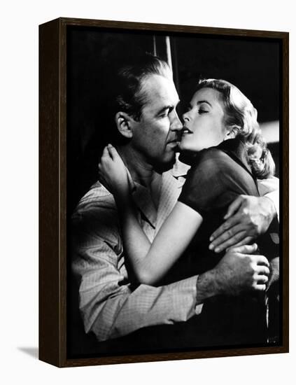 Rear Window, James Stewart, Grace Kelly, 1954-null-Framed Stretched Canvas