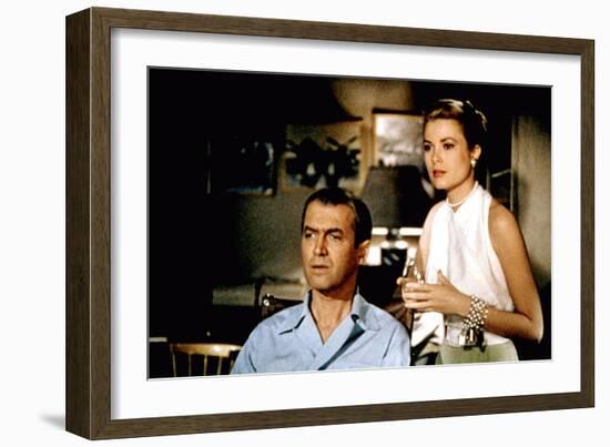 Rear Window, James Stewart, Grace Kelly, 1954-null-Framed Premium Photographic Print