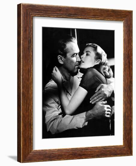 Rear Window, James Stewart, Grace Kelly, 1954-null-Framed Photo