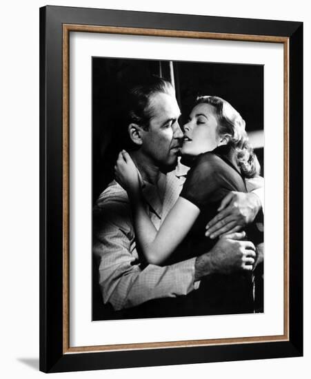 Rear Window, James Stewart, Grace Kelly, 1954-null-Framed Photo