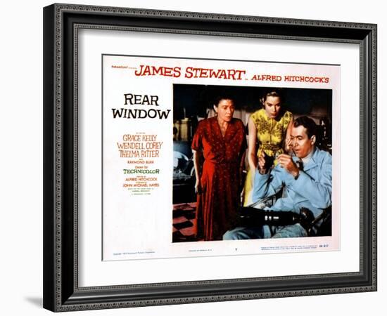 Rear Window, Thelma Ritter, Grace Kelly, James Stewart, 1954-null-Framed Art Print