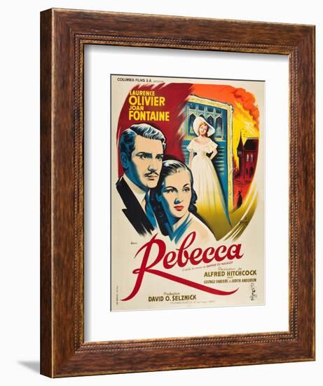 Rebecca, 1940, Directed by Alfred Hitchcock-null-Framed Giclee Print