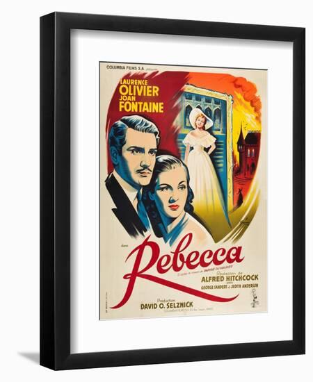 Rebecca, 1940, Directed by Alfred Hitchcock-null-Framed Giclee Print