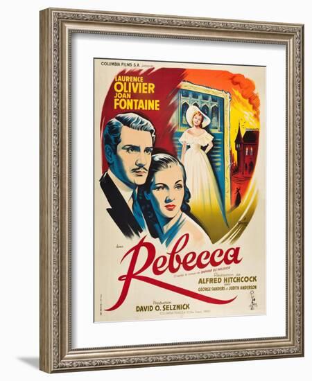 Rebecca, 1940, Directed by Alfred Hitchcock-null-Framed Giclee Print