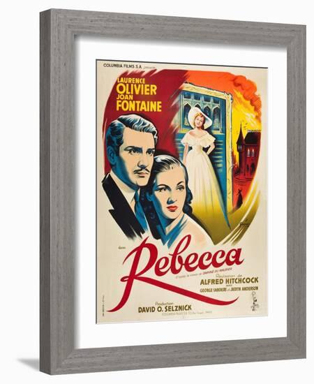 Rebecca, 1940, Directed by Alfred Hitchcock-null-Framed Giclee Print