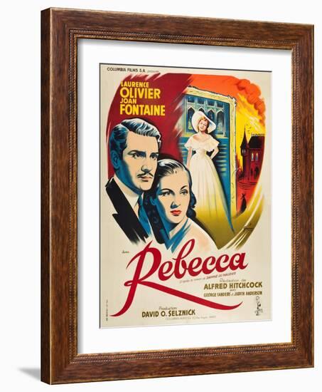 Rebecca, 1940, Directed by Alfred Hitchcock-null-Framed Giclee Print