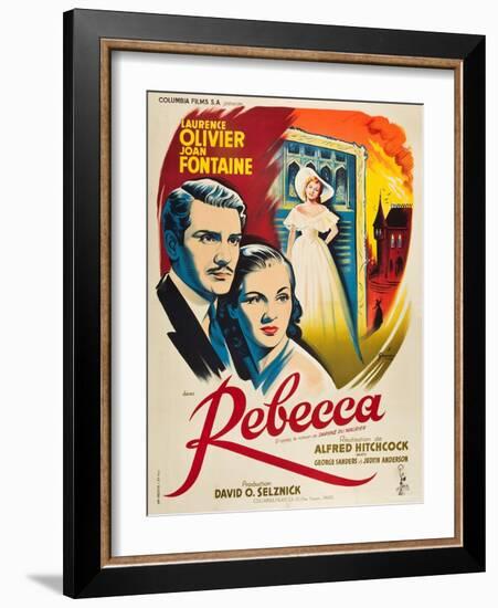 Rebecca, 1940, Directed by Alfred Hitchcock-null-Framed Giclee Print