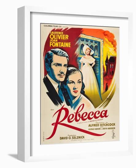 Rebecca, 1940, Directed by Alfred Hitchcock-null-Framed Giclee Print