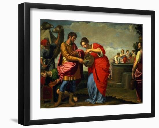 Rebecca and Eliezer at the Well, circa 1626-27-Ottavio Vannini-Framed Giclee Print