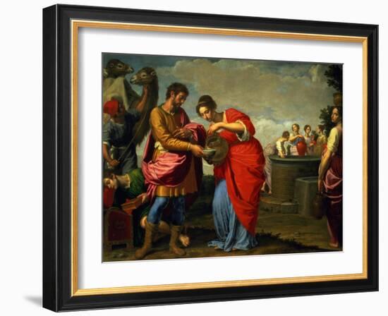 Rebecca and Eliezer at the Well, circa 1626-27-Ottavio Vannini-Framed Giclee Print