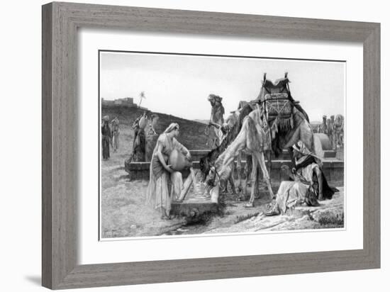 Rebecca and Eliezer, C1880-1882-Achille Jacquet-Framed Giclee Print