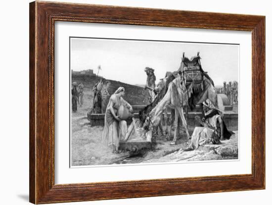 Rebecca and Eliezer, C1880-1882-Achille Jacquet-Framed Giclee Print