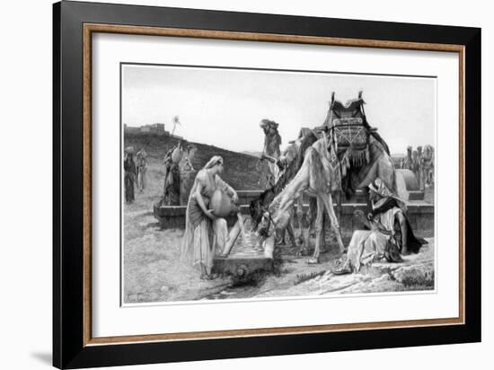 Rebecca and Eliezer, C1880-1882-Achille Jacquet-Framed Giclee Print