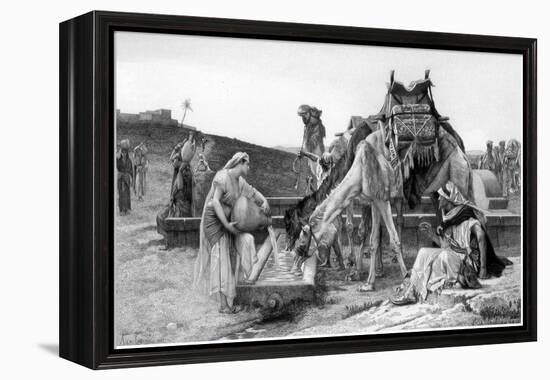 Rebecca and Eliezer, C1880-1882-Achille Jacquet-Framed Premier Image Canvas