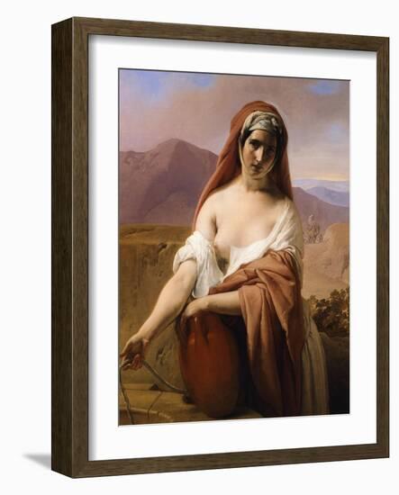 Rebecca at the Well, 1848-Francesco Hayez-Framed Giclee Print