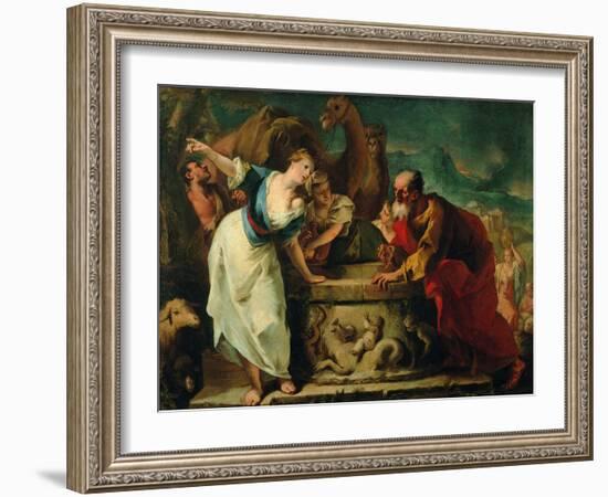 Rebecca at the Well-null-Framed Giclee Print