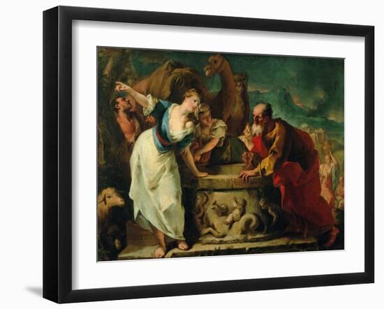 Rebecca at the Well-null-Framed Giclee Print