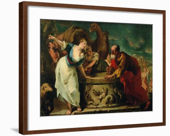 Rebecca at the Well-null-Framed Giclee Print