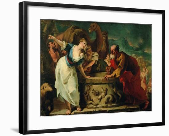 Rebecca at the Well-null-Framed Giclee Print