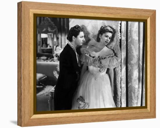 Rebecca d'Alfred Hitchcock with Judith Anderson and Joan Fontaine, 1940 (d'apres Daphne du Maurier)-null-Framed Stretched Canvas