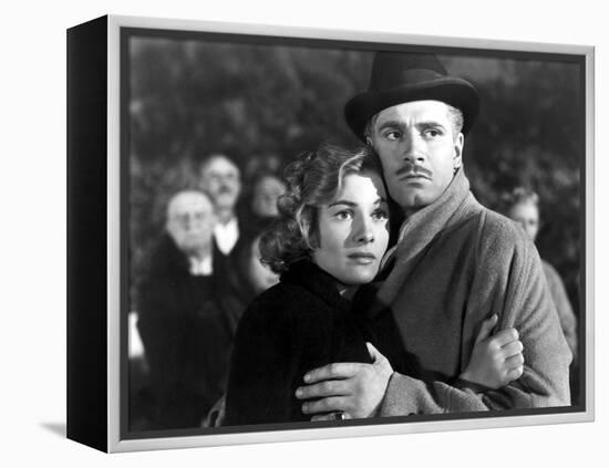 Rebecca, Joan Fontaine, Laurence Olivier, 1940-null-Framed Stretched Canvas