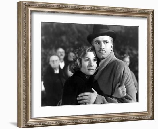 Rebecca, Joan Fontaine, Laurence Olivier, 1940-null-Framed Photo