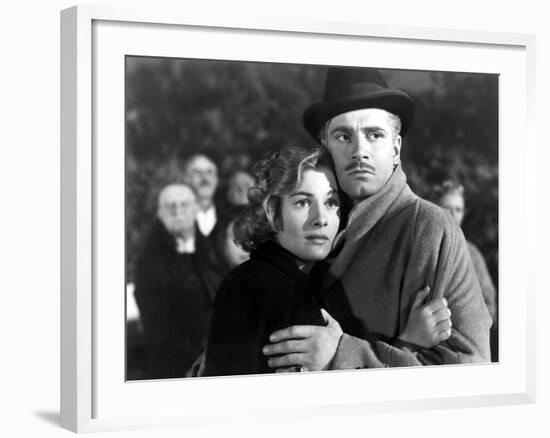 Rebecca, Joan Fontaine, Laurence Olivier, 1940-null-Framed Photo