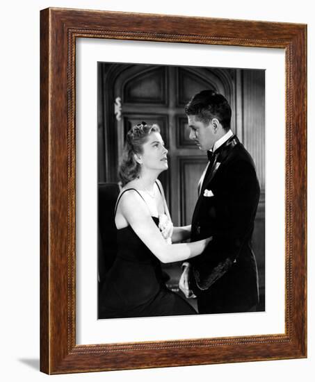 Rebecca, Joan Fontaine, Laurence Olivier, 1940-null-Framed Photo