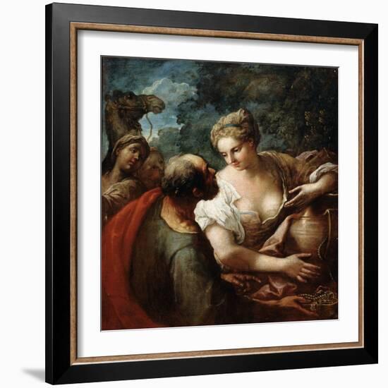 Rebekah at the Well, 16th Century-Titian (Tiziano Vecelli)-Framed Giclee Print