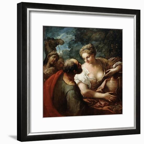 Rebekah at the Well, 16th Century-Titian (Tiziano Vecelli)-Framed Giclee Print