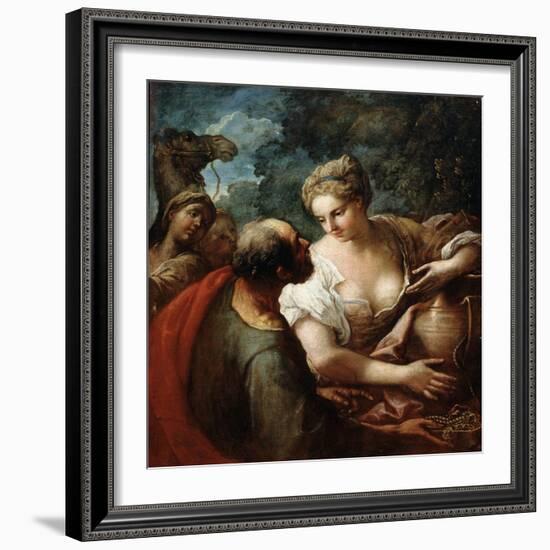 Rebekah at the Well, 16th Century-Titian (Tiziano Vecelli)-Framed Giclee Print